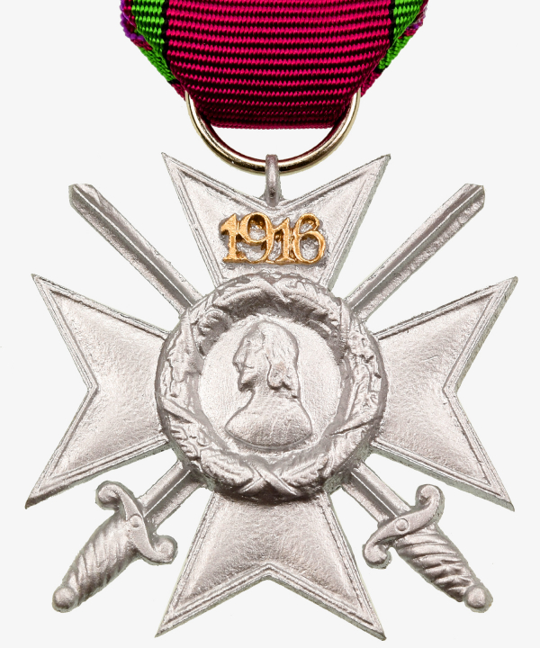 Saxony Silver Cross of Merit & Swords 2nd form with the year 1916